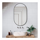 Oval Bathroom Vanity Wall Mirror Stainless Steel