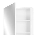 Bathroom Mirror Cabinet Wall Mounted 45cm Adjustable Shelves White
