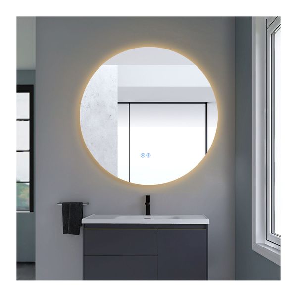 Bathroom Round Led Anti Fog Mirror Wall Mount – Simply Wholesale