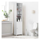 Bathroom Storage Cabinet With 5 Open Shelves For Home White
