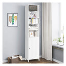 Bathroom Storage Cabinet With 5 Open Shelves For Home White