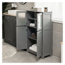 Bathroom Storage Cabinet With Tempered Glass Door And Adjustable Shelf