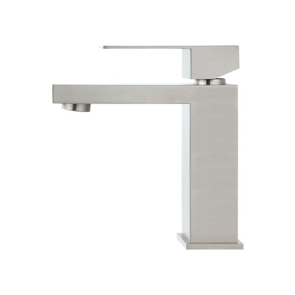 Bathroom Vanity Basin Mixer Tap Stainless Steel Faucet Square Spout