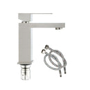 Bathroom Vanity Basin Mixer Tap Stainless Steel Faucet Square Spout