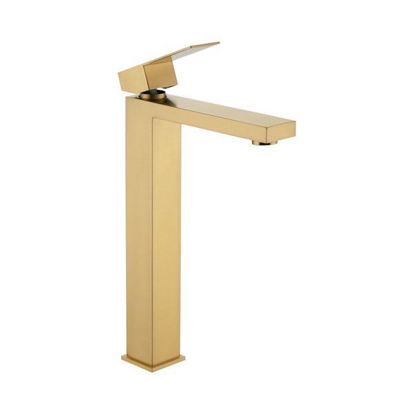 Bathroom Vanity Basin Mixer Tap Stainless Steel Square Spout