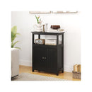 Bathroom Storage Cabinet With 2 Doors And 2 Open Shelves