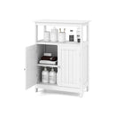 Bathroom Storage Cabinet With 2 Doors And 2 Open Shelves