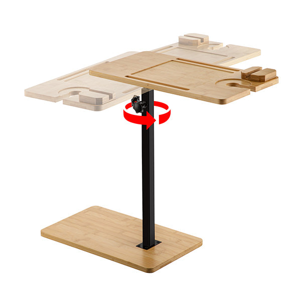 Bathtub Caddy Tray Side Bath Spa Bamboo Tray Freestanding Table Holder
