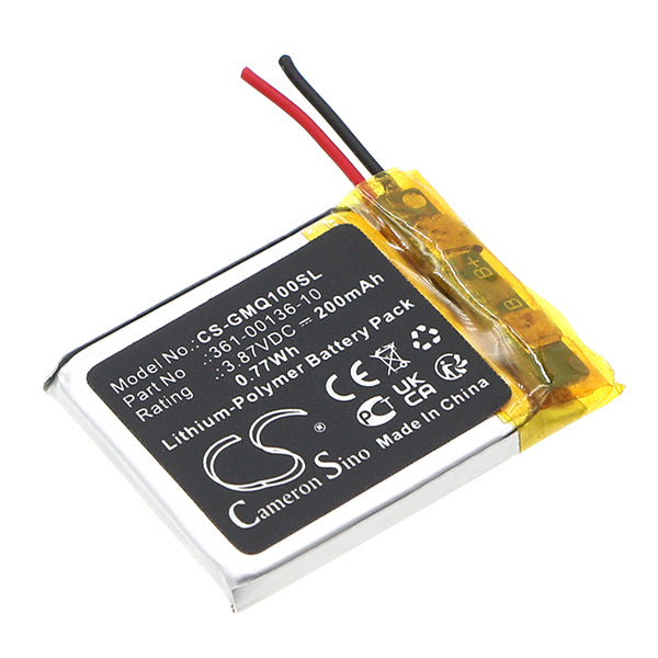 Cameron Sino Cs Gmq100Sl 200Mah Battery For Garmin Venu Sq Music