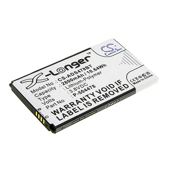 Cameron Sino Csads478Bt 2800Mah Battery For Adt Command Secondary