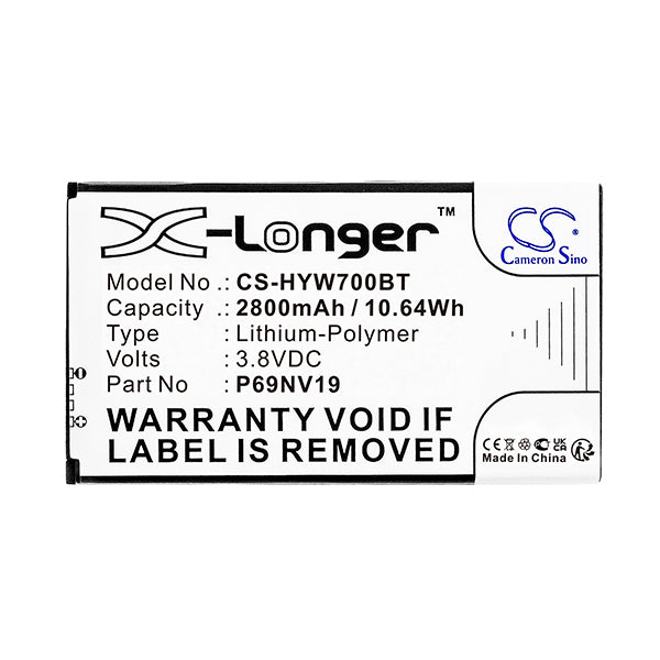 Cameron Sino Cs Hyw700Bt 2800Mah Replacement Battery For Honeywell Adt