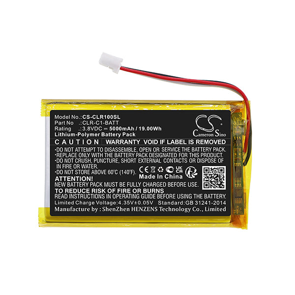 Cameron Sino Cs Clr100Sl 5000Mah Battery For Clareone Smart Home Panel