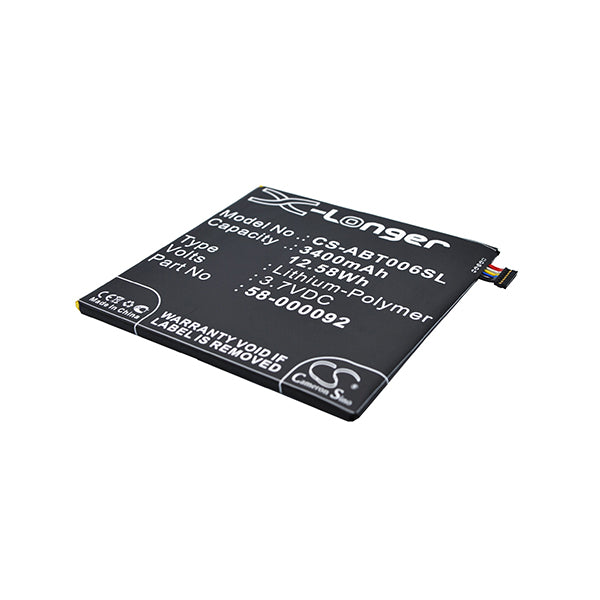 Cameron Sino Cs Abt006Sl 3400Mah Battery For Amazon Fire Hd 6