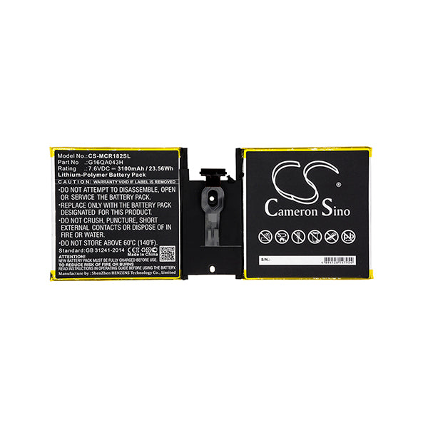 Cameron Sino Cs Mcr182Sl 3100Mah Battery For Microsoft Surface Go