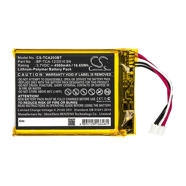 Cameron Sino Cs Tca203Bt 4500Mah Battery For Technicolor Tca203