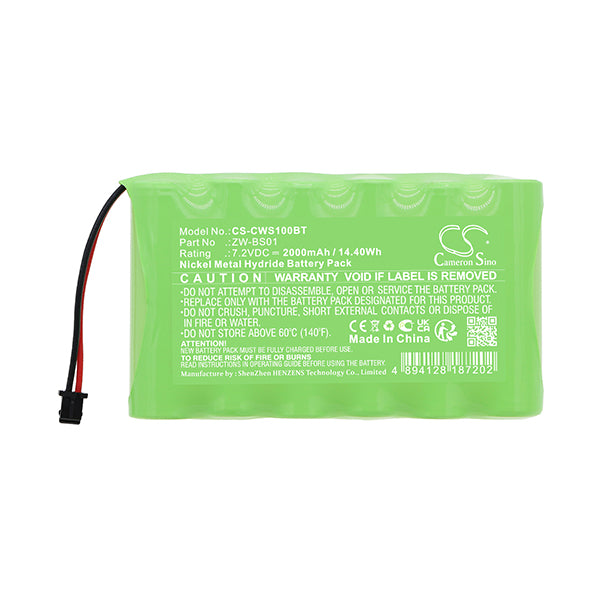 Cameron Sino Cws100Bt 2000Mah Battery For Caddx Zerowire Control Panel