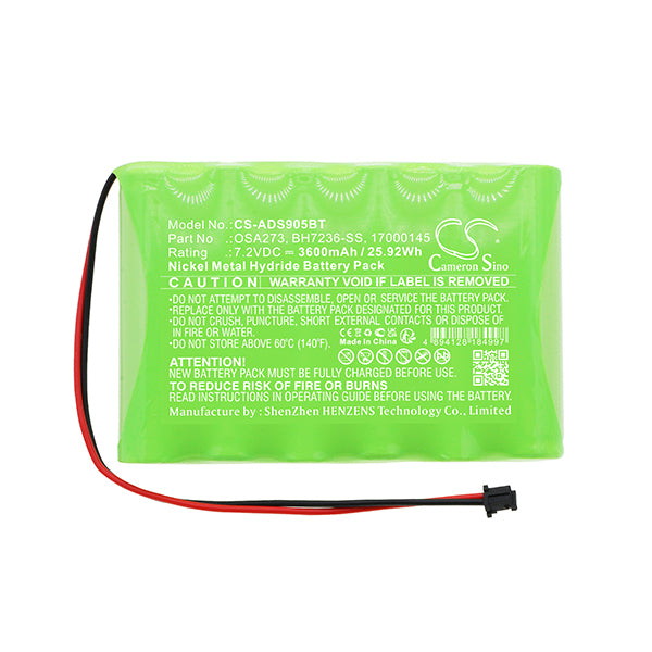 Cameron Sino Cs Ads905Bt 3600Mah Battery For Adt Scw9057G 433