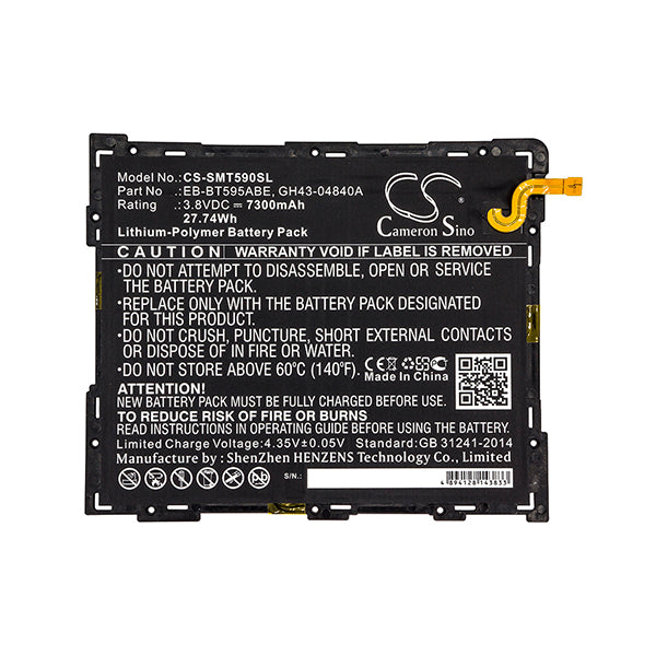 Cameron Sino Cs Smt590Sl 7300Mah Battery For Samsung Sm T590