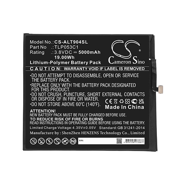 Cameron Sino Cs Alt904Sl 5000Mah Replacement Battery For Alcatel Tab 8