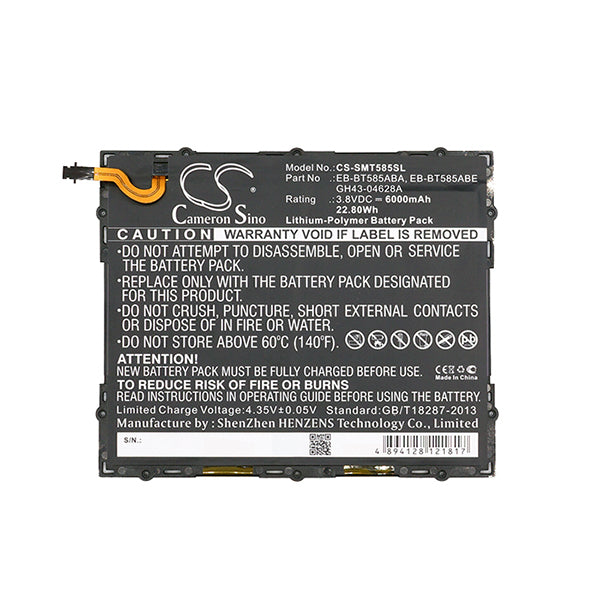 Cameron Sino Cs Smt585Sl 6000Mah Battery For Samsung Sm T580