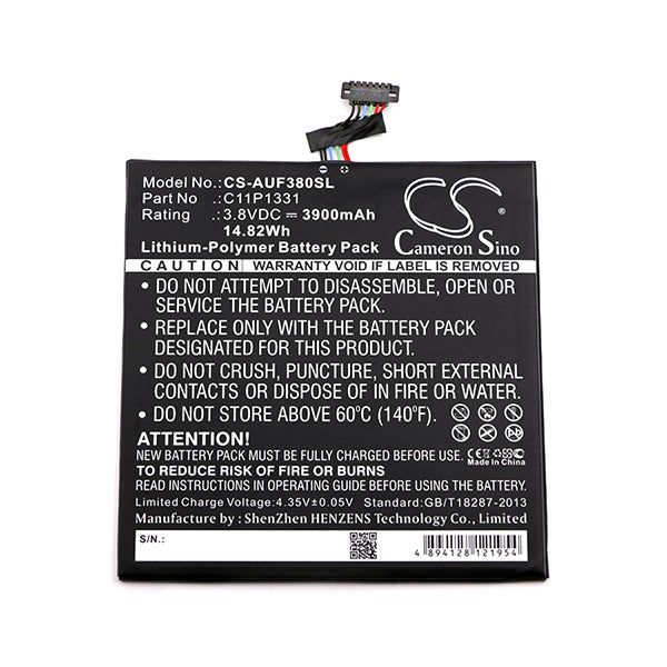 Cameron Sino Cs Auf380Sl 3900Mah Battery For Asus Fonepad 8 Dual Sim