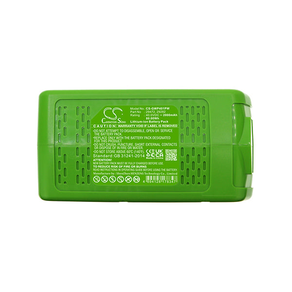 Cameron Sino Cs Gwp401Pw 2000Mah Battery For Powerworks P40Gc
