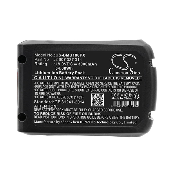 Cameron Sino Cs Bmu180Px 3000Mah Battery For Bosch Psm 18 Li