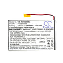 Cameron Sino Csrcw230Sl 3650Mah Replacement Battery For Rca Rct6272W23