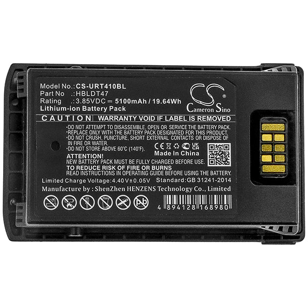 Cameron Sino Cs Urt410Bl 5100Mah Replacement Battery For Urovo Rt40