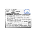 Cameron Sino Cs Zrt400Sl 7500Mah Replacement Battery For Zebra Zt45