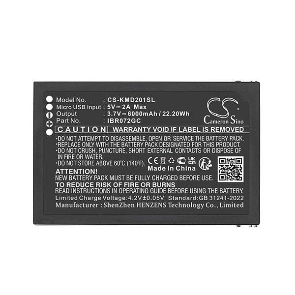 Cameron Sino Cs Kmd201Sl 6000Mah Replacement Battery For Ies Kami