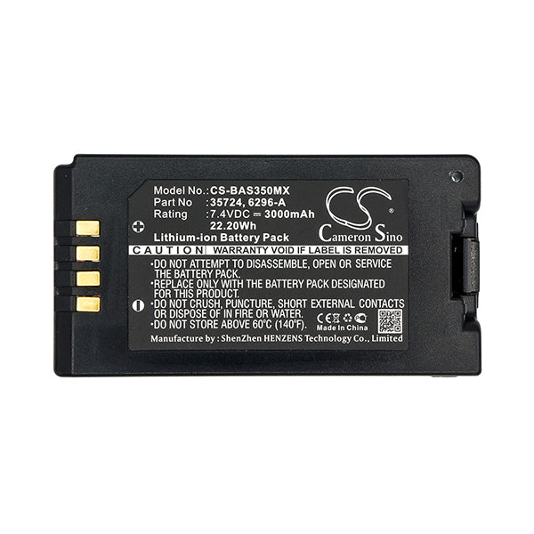Cameron Sino Cs Bas350Mx 3000Mah Battery For Baxter Healthcare Sigma