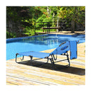 Reclining Beach Chair With Detachable Pillows For Outdoor