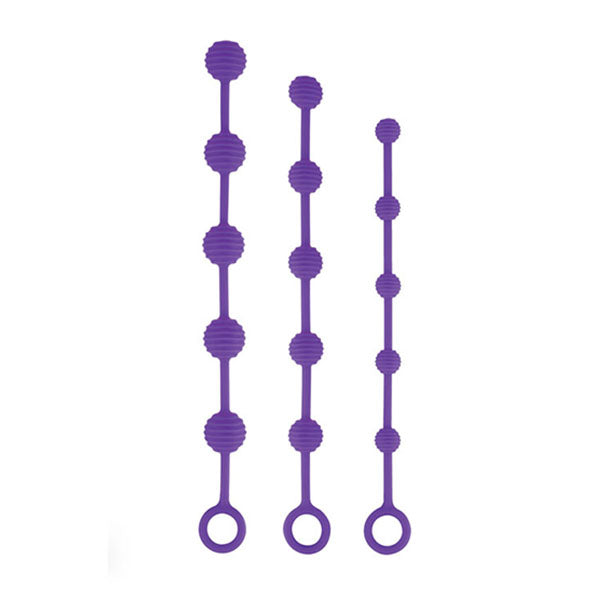 Bead Delight Silicone Anal Beads Set Of 3 Sizes