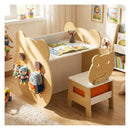 Bear Themed Kids Art Table And Chair Set Natural