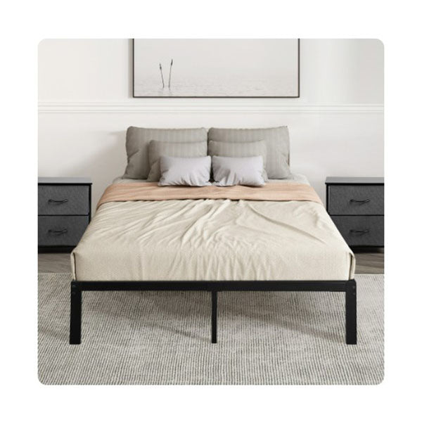 Metal Bed Frame Heavy Duty Storage Space
