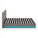 Bed Frame Led Mattress Base With Gas Lift And Storage Space