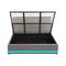 Bed Frame Led Mattress Base With Gas Lift And Storage Space