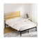 Bed Frame Metal Bed Base Double Size Platform Foundation Black Paula