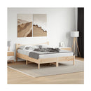 Bed Frame Without Mattress 150X200 Cm Solid Wood Pine