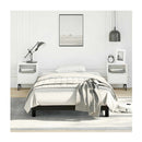 Bed Frame Without Mattress Black King Single Faux Leather
