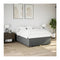 Bed Frame Without Mattress Dark Grey Queen Fabric