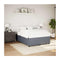 Bed Frame Without Mattress Dark Grey Queen Velvet