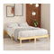 Bed Frame Without Mattress Solid Wood 150X200 Cm