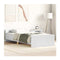 Bed Frame Without Mattress White 90X190 Cm Engineered Wood