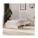 Bed Frame Without Mattress White Solid Wood 90X190 Cm