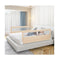 Foldable Bed Rail Guard With Removable Cover For Toddlers