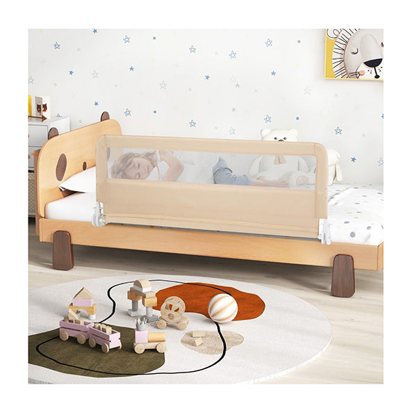 Foldable Bed Rail Guard With Removable Cover For Toddlers