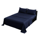 1000 Thread Count Cotton Rich King Bed Sheets 4 Piece Set Navy