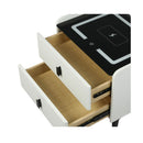 Bedside Table Led Lights Drawers Storage